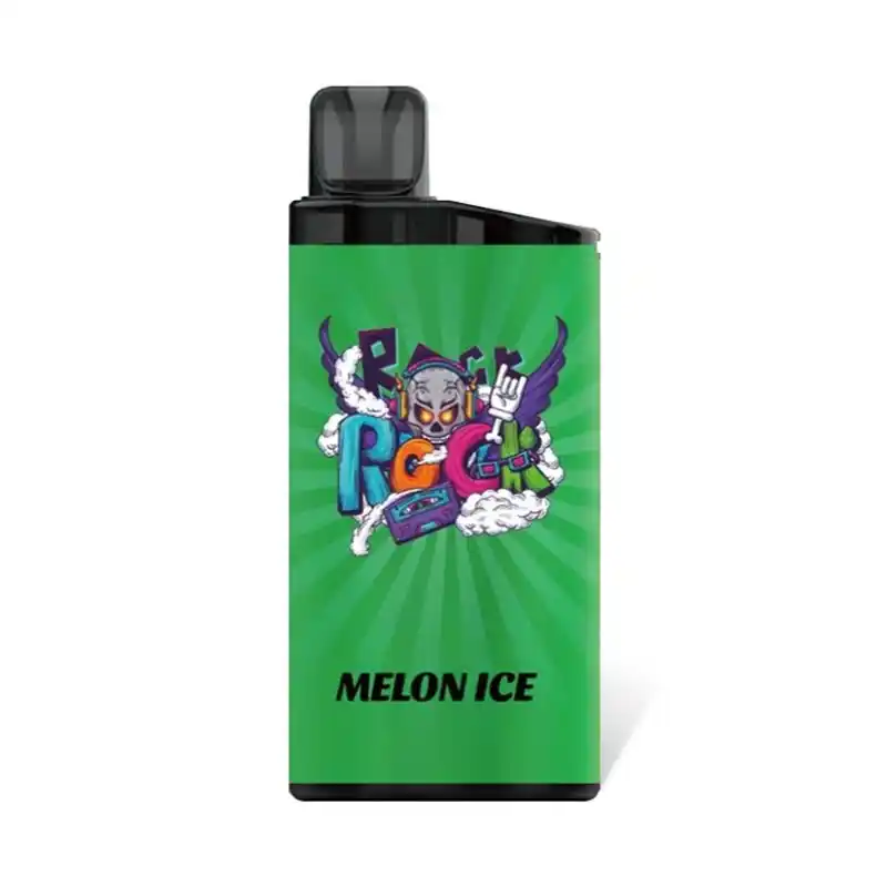 Close up of a 20mg vape juice bottle with a pod device, alt text="20mg vape juice nicotine salts bottle alongside a black pod device"