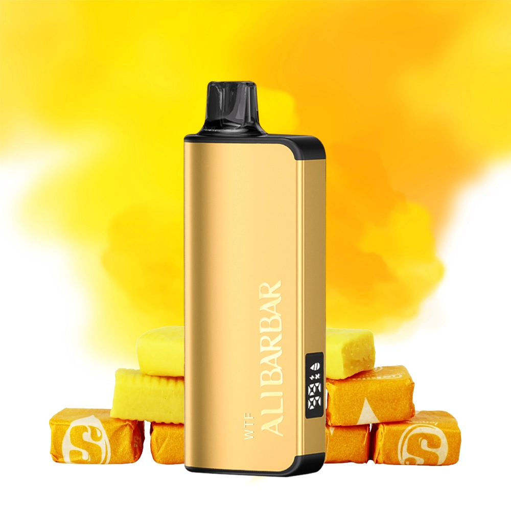 Close-up of a grape fogger device showing the mesh coil and e-liquid window - grape fogger