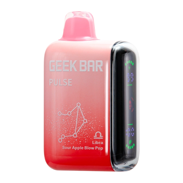 sour apple raz Geek Bar Pulse 15k device with B-Burst technology