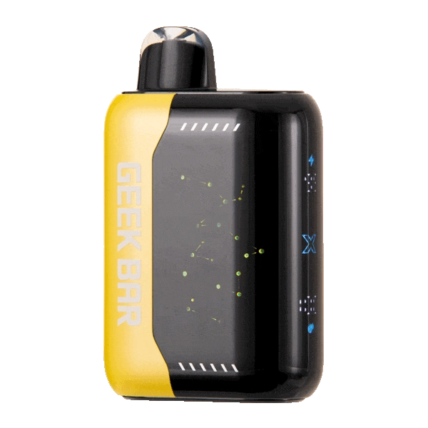 geek bar strawberry banana Banana Taffy Freeze Pulse X 25k device with dual mesh coils