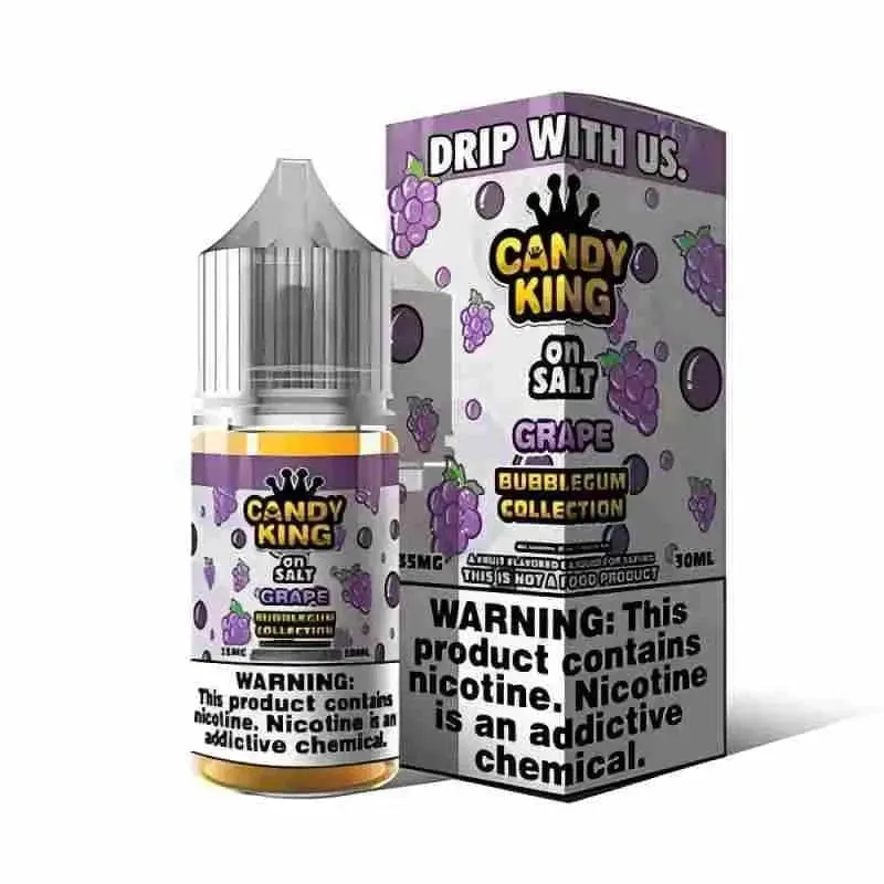 zero nicotine vapes grape bubblegum e-liquid